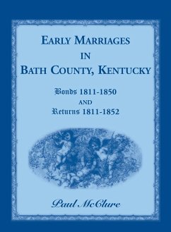 Early Marriages in Bath County, Kentucky - McClure, Paul