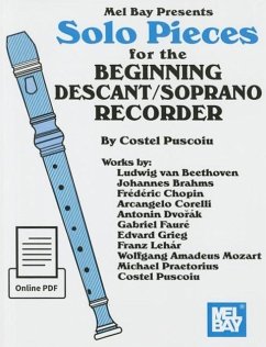 Solo Pieces for the Beginning Descant/Soprano Recorder - Costel Puscoiu