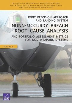 Joint Precision Approach and Landing System Nunn-McCurdy Breach Root Cause Analysis and Portfolio Assessment Metrics for DoD Weapons Systems, Volume 8 - Kavanagh, Jennifer; McKernan, Megan; Connor, Kathryn