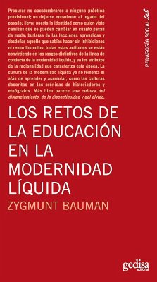 Los retos de la educación en la modernidad líquida (eBook, PDF) - Bauman, Zygmunt