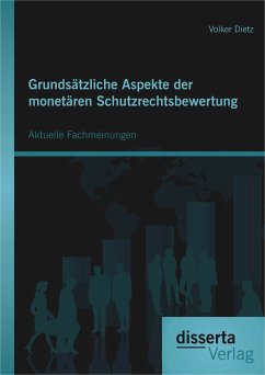 Grundsätzliche Aspekte der monetären Schutzrechtsbewertung: Aktuelle Fachmeinungen (eBook, PDF) - Dietz, Volker