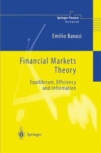 Financial Markets Theory (eBook, PDF) - Barucci, Emilio