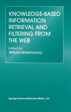 Knowledge-Based Information Retrieval and Filtering from the Web (eBook, PDF)