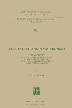 Continuity and Anachronism (eBook, PDF) - Blaas, P. B. M.