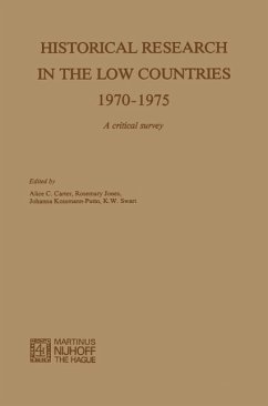 Historical Research in the Low Countries 1970-1975 (eBook, PDF) - Carter, Alice C.