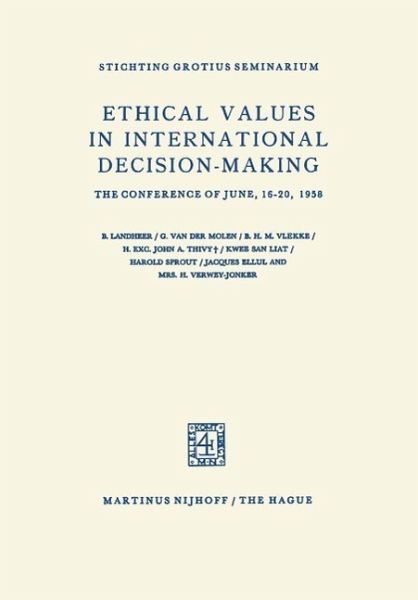Ethical Values in International Decision-Making (eBook, PDF)