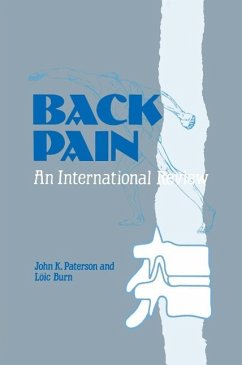 Back Pain (eBook, PDF) - Paterson, J. K.; Burn, L.