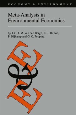 Meta-Analysis in Environmental Economics (eBook, PDF) - Bergh, J. C. van den; Button, Kenneth J.; Nijkamp, Peter; Pepping, G. C.