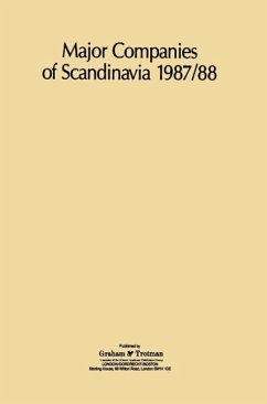 Major Companies of Scandinavia 1987/88 (eBook, PDF)