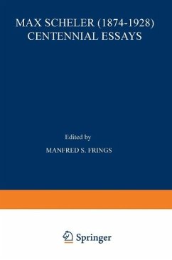 Cover Max Scheler (1874-1928) Centennial Essays (eBook, PDF)