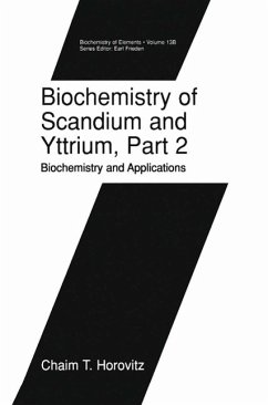 Biochemistry of Scandium and Yttrium, Part 2: Biochemistry and Applications (eBook, PDF) - Horovitz, Chaim T.