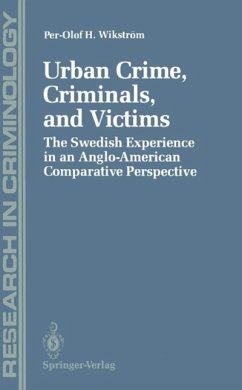 Urban Crime, Criminals, and Victims (eBook, PDF) - Wikström, Per-Olof H.