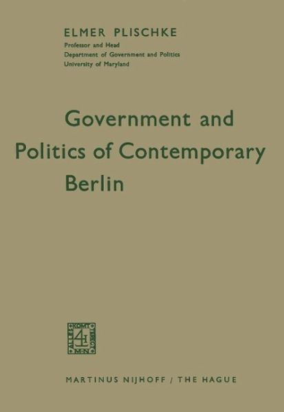 Government and Politics of Contemporary Berlin (eBook, PDF)