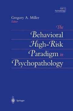 Cover The Behavioral High-Risk Paradigm in Psychopathology (eBook, PDF)