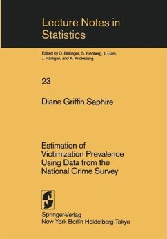 Estimation of Victimization Prevalence Using Data from the National Crime Survey (eBook, PDF) - Saphire, D. G.