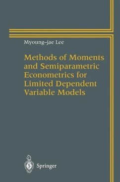 Cover Methods of Moments and Semiparametric Econometrics for Limited Dependent Variable Models (eBook, PDF)