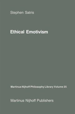 Ethical Emotivism (eBook, PDF) - Satris, S. A.