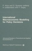 International Macroeconomic Modelling for Policy Decisions (eBook, PDF)