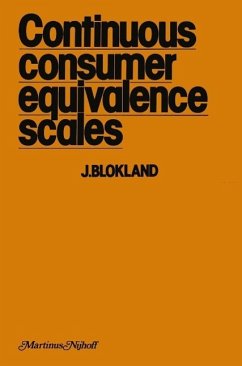 Continuous Consumer Equivalence Scales (eBook, PDF) - Blokland, J.