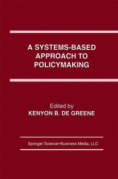 A Systems-Based Approach to Policymaking (eBook, PDF)