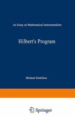 Cover Hilbert's Program (eBook, PDF)