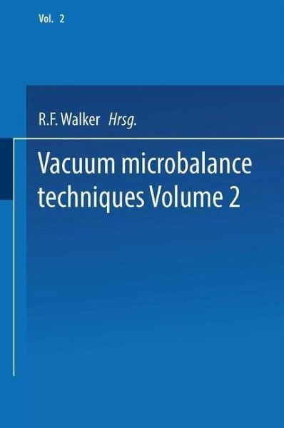 Vacuum Microbalance Techniques (eBook, PDF)