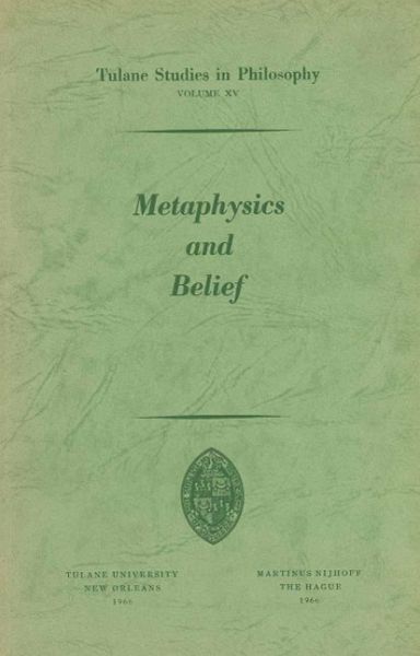 Metaphysics and Belief (eBook, PDF)