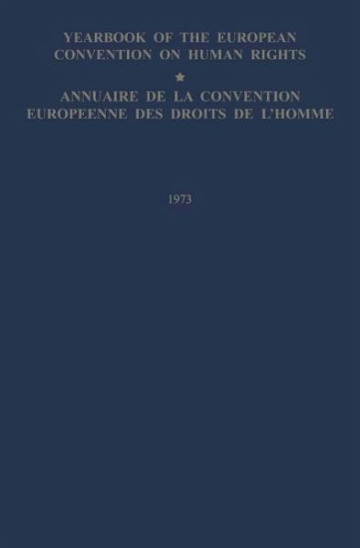 Yearbook of the European Convention on Human Rights / Annuaire de la Convention Europeenne des Droits de L'Homme (eBook, PDF)