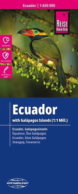 Reise Know-How Landkarte Ecuador, Galápagos (1:650.000 / 1.000.000). Ecuador, Galapagos-Islands / Equateur, Iles Galapagos / Ecuador, Islas Galápagos