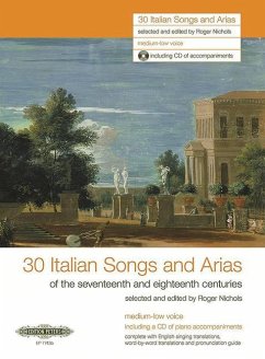 30 Italian Songs and Arias for Voice and Piano (Medium-Low Voice) [Incl. CD]