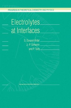 Electrolytes at Interfaces (eBook, PDF) - Durand-Vidal, S.; Simonin, J. -P.; Turq, P.