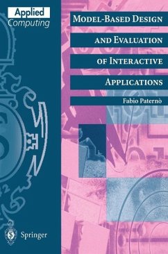 Model-Based Design and Evaluation of Interactive Applications (eBook, PDF) - Paterno, Fabio