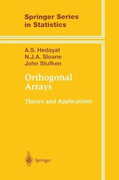 Orthogonal Arrays (eBook, PDF) - Hedayat, A. S.; Sloane, N. J. A.; Stufken, John