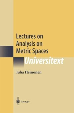 Lectures on Analysis on Metric Spaces (eBook, PDF) - Heinonen, Juha