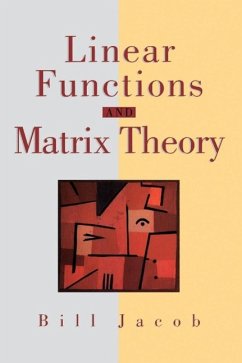 Linear Functions and Matrix Theory (eBook, PDF) - Jacob, Bill