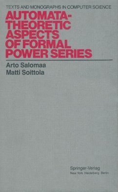 Automata-Theoretic Aspects of Formal Power Series (eBook, PDF) - Salomaa, Arto; Soittola, Matti