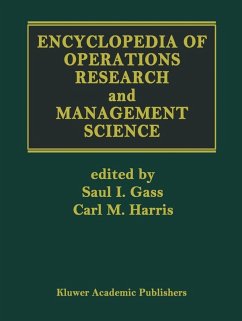Encyclopedia of Operations Research and Management Science (eBook, PDF)