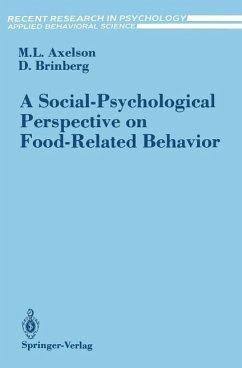 A Social-Psychological Perspective on Food-Related Behavior (eBook, PDF) Cover A Social-Psychological Perspective on Food-Related Behavior (eBook, PDF)
