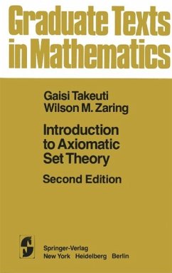 Introduction to Axiomatic Set Theory (eBook, PDF) - Takeuti, G.; Zaring, W. M.