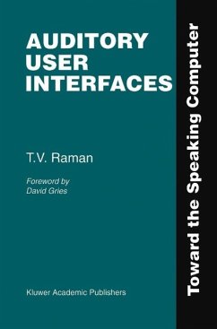 Auditory User Interfaces (eBook, PDF) - Raman, T. V.