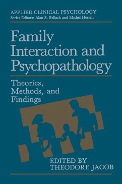 Family Interaction and Psychopathology (eBook, PDF) - Jacob, Theodore