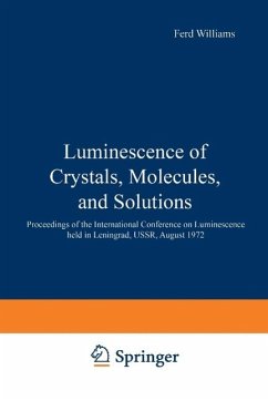 Cover Luminescence of Crystals, Molecules, and Solutions (eBook, PDF)