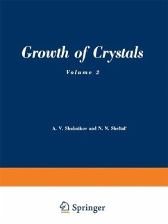 Growth of Crystals (eBook, PDF) - Shubnikov, A. V.; Sheftal', N. N.