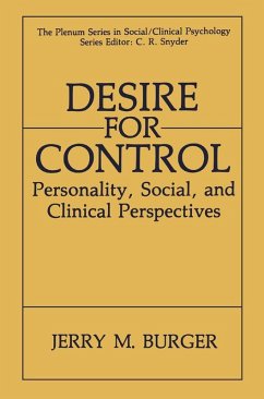 Desire for Control (eBook, PDF) - Burger, Jerry M.