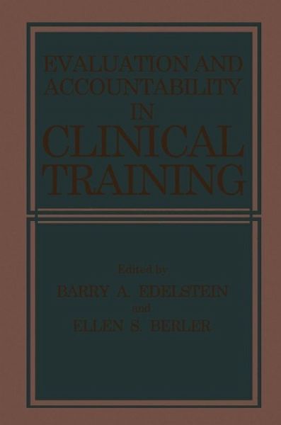 Evaluation and Accountability in Clinical Training (eBook, PDF)