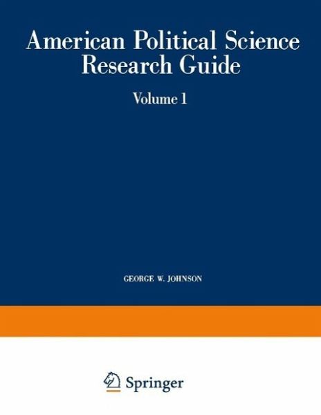 American Political Science Research Guide (eBook, PDF) American Political Science Research Guide (eBook, PDF)