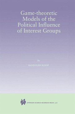 Cover Game-Theoretic Models of the Political Influence of Interest Groups (eBook, PDF)