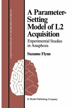 Cover A Parameter-Setting Model of L2 Acquisition (eBook, PDF)