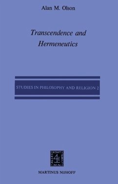 Transcendence and Hermeneutics (eBook, PDF) - Olson, A. M.