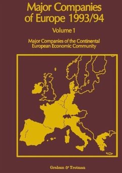 Major Companies of Europe 1993/94 (eBook, PDF) - Whiteside, R. M.; Wilson, A.; Blackburn, S.; Hörnig, S. E.; Wilson, C. P.